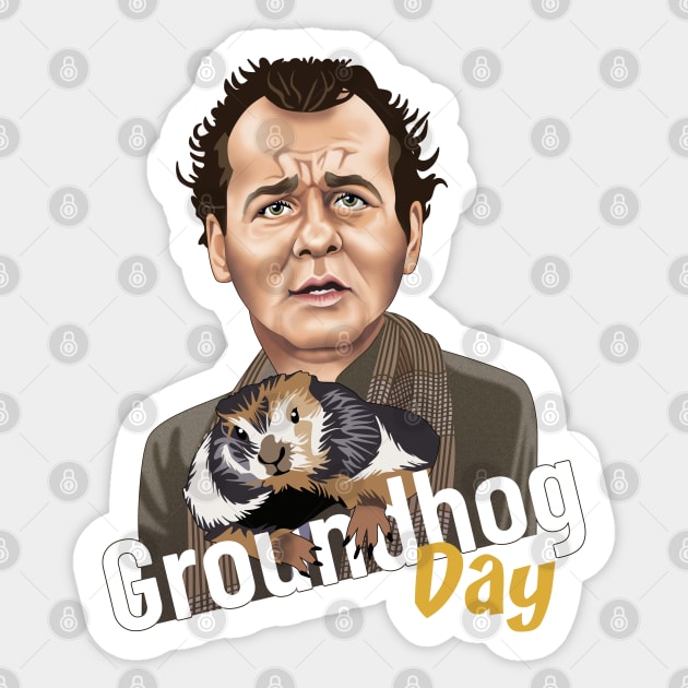 Phil Connors Sticker by Tiro1Linea